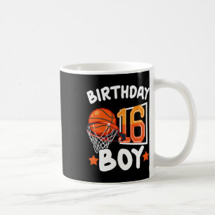 Basketbal IM 16 jaar oud 16e verjaardag jongen Dec Koffiemok