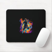 Basketbal in Art Design Muismat (Met muis)