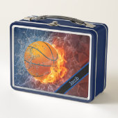 Basketbal in brand (Voorkant)