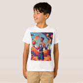 Basketbal in de Herfst T-shirt (Voorkant volledig)