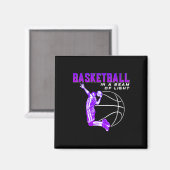 Basketbal in een lichtstraal magneet (Voorkant / Achterkant)