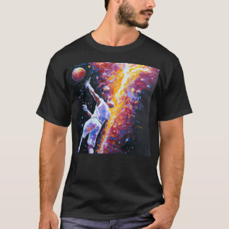 Basketbal in het universum t-shirt