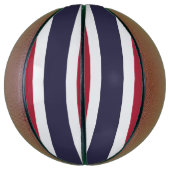 Basketbal in ware grootte met de vlag van Thailand (Verticaal)