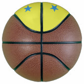Basketbal in ware grootte met vlag van Bady Bassit (Rechts)