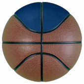 Basketbal in ware grootte met vlag van Macedonië (Rechts)