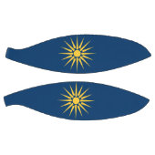 Basketbal in ware grootte met vlag van Macedonië (Panelen)