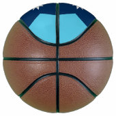 Basketbal in ware grootte met vlag van Minnesota,  (Rechts)