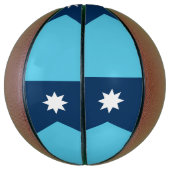 Basketbal in ware grootte met vlag van Minnesota,  (Verticaal)
