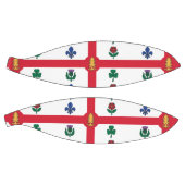 Basketbal in ware grootte met vlag van Montreal (Panelen)