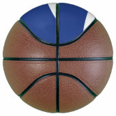 Basketbal in ware grootte met vlag van Toronto, Ca (Rechts)