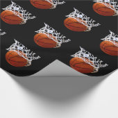 Basketbal inpakpapier voor cadeau (Hoek)
