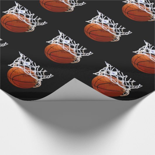 Basketbal inpakpapier voor cadeau (Hoek)