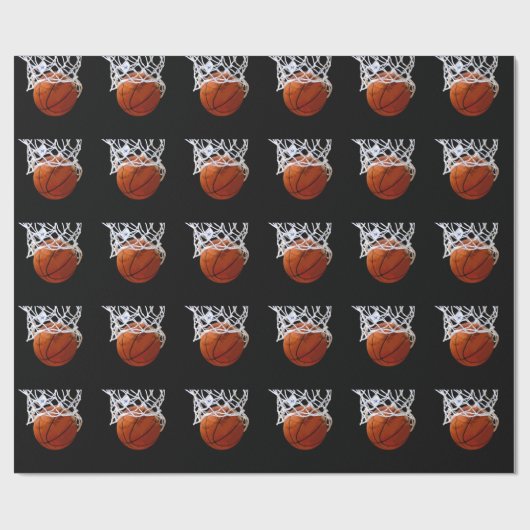 Basketbal inpakpapier voor cadeau (Vlak)