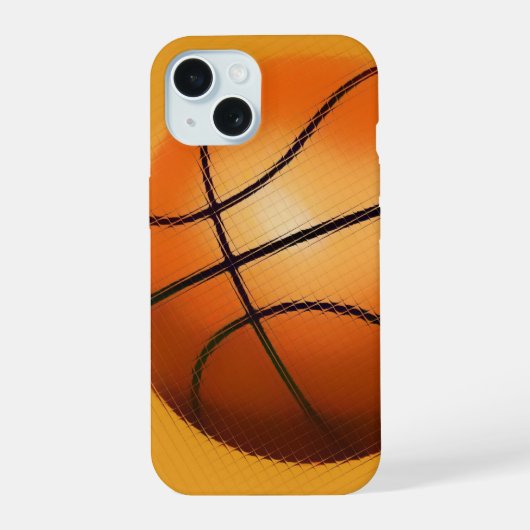 Basketbal iPhone 15 Hoesje (Achterkant)