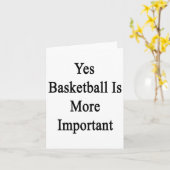 Basketbal is belangrijker kaart (Gele Bloem)