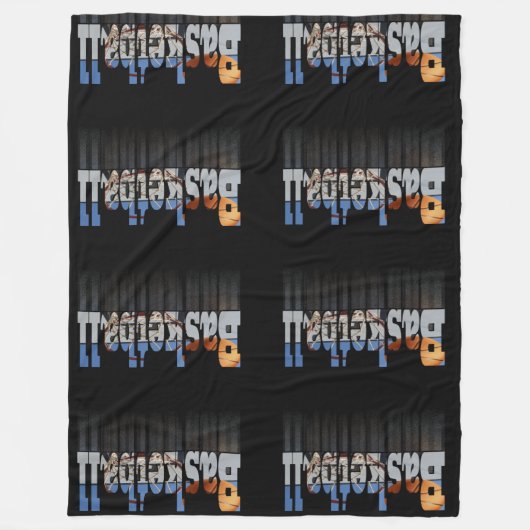 Basketbal is de naam, fleece deken (Voorkant)