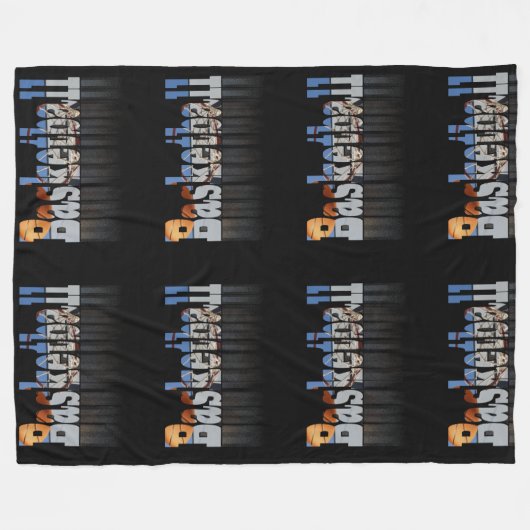 Basketbal is de naam, fleece deken (Voorkant (Horizontaal))