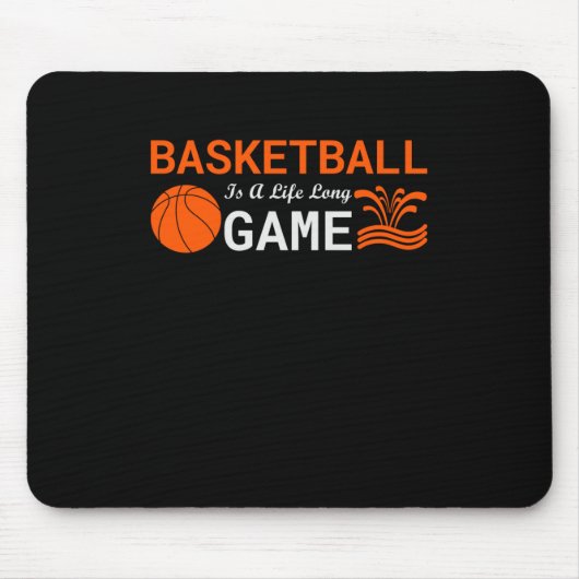 Basketbal is een lang leven muismat (Voorkant)