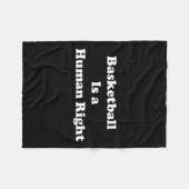 Basketbal is een mensenrecht fleece deken (Voorkant (Horizontaal))