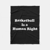 Basketbal is een mensenrecht fleece deken (Voorkant)