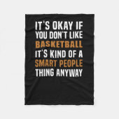 Basketbal is een slim mensending fleece deken (Voorkant)