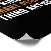 Basketbal is een slim mensending poster (Hoek)