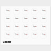 Basketbal is het leven. ronde sticker (Vel)