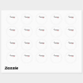 Basketbal is het leven. ronde sticker (Vel)