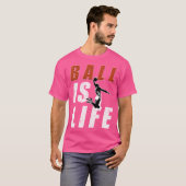 Basketbal is het ontwerp van de Life Ball T-shirt (Voorkant volledig)