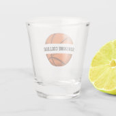 Basketbal is je favoriete teamnaam shot glas (Achterkant)