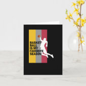 Basketbal is mijn favoriete seizoen 10 kaart (Gele Bloem)