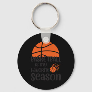 Basketbal is mijn favoriete seizoen 12 sleutelhanger