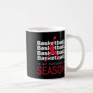 Basketbal is mijn favoriete seizoen dunk koffiemok