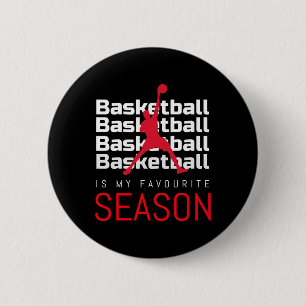 Basketbal is mijn favoriete seizoen dunk ronde button 5,7 cm