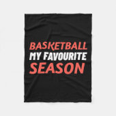 Basketbal is mijn favoriete seizoen fleece deken (Voorkant)