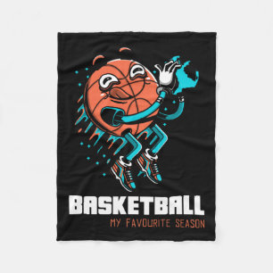 Basketbal is mijn favoriete seizoen fleece deken