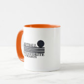 Basketbal is mijn favoriete seizoen met blauwe bal mok (Voorkant links)