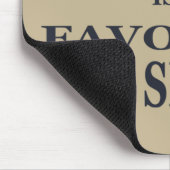 Basketbal is mijn favoriete seizoen met blauwe bal muismat (Hoek)