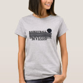 Basketbal is mijn favoriete seizoen met blauwe bal t-shirt (Voorkant)