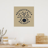 basketbal is mijn favoriete seizoen poster (Keuken)