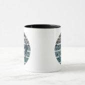 Basketbal is mijn favoriete seizoen retro zonsonde mok (Midden)