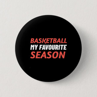 Basketbal is mijn favoriete seizoen ronde button 5,7 cm