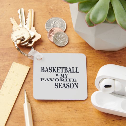 basketbal is mijn favoriete seizoen sleutelhanger (Bureau)