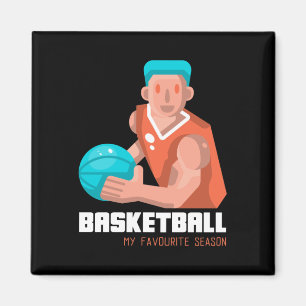Basketbal is mijn favoriete seizoensspeler magneet
