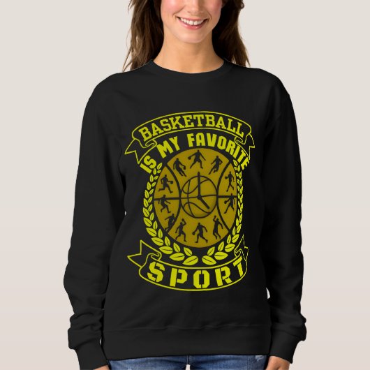 Basketbal is mijn favoriete sport trui (Voorkant)