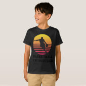 Basketbal is mijn favoriete sunset dribble t-shirt (Voorkant volledig)