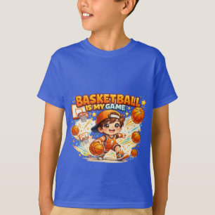 Basketbal Is Mijn Game Cute Kawaii Sport Ontwerp T-shirt