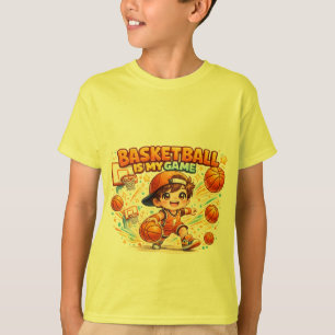 Basketbal Is Mijn Game Cute Kawaii Sport Ontwerp T-shirt