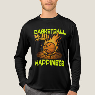 Basketbal is mijn geluk Tri-Blend shirt