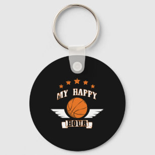Basketbal is mijn happy hour sleutelhanger